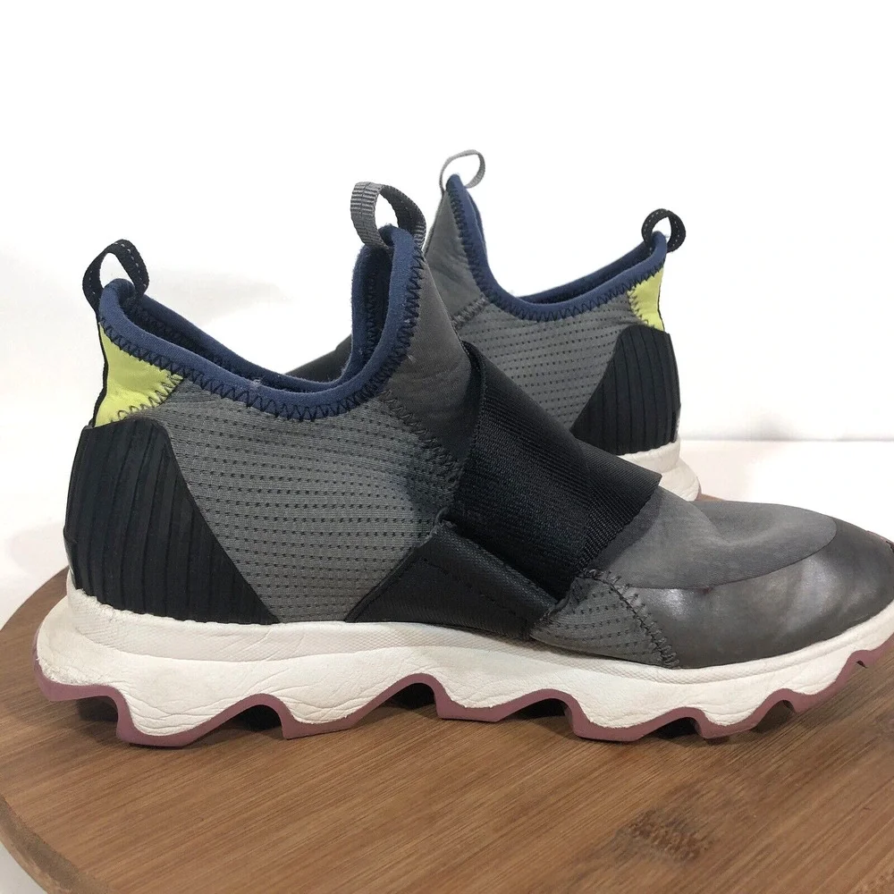 Sorel Kinetic Sneak Quarry Gray NL3774 Sneakers Shoe Women's 8 Low Top Mesh